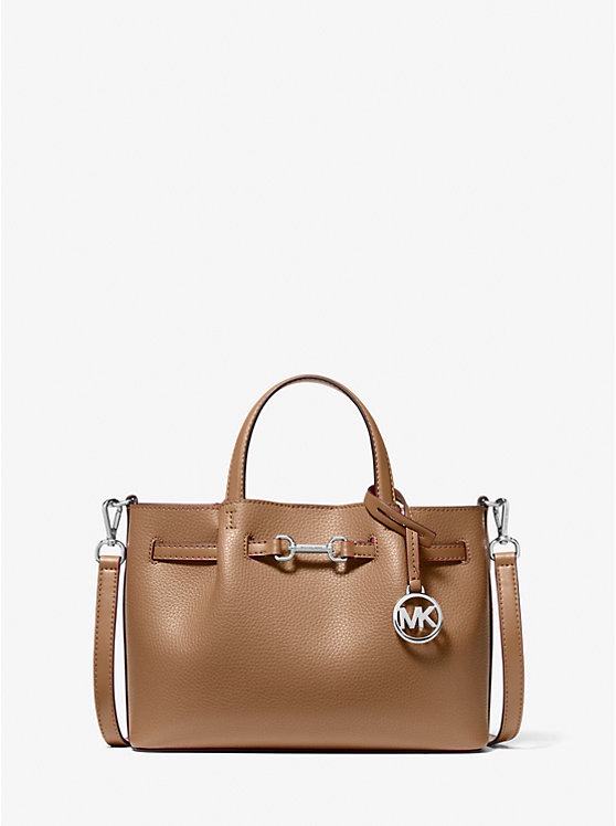 Michael Kors Outlet Avril Extra-Small Leather Satchel - Thyme