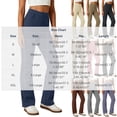 thumbnail image 3 of YHAJDS Women Wide Leg Yoga Pants Button Pocket Design Casual Fitness Long Bottoms, 3 of 8
