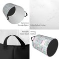 thumbnail image 5 of Lsque Rabbit Back View pattern Laundry Hamper Basket, Tall Woven Rope Hamper Basket for Clothes, Lightweight Storage Basket, Collapsible Waterproof-, 5 of 8