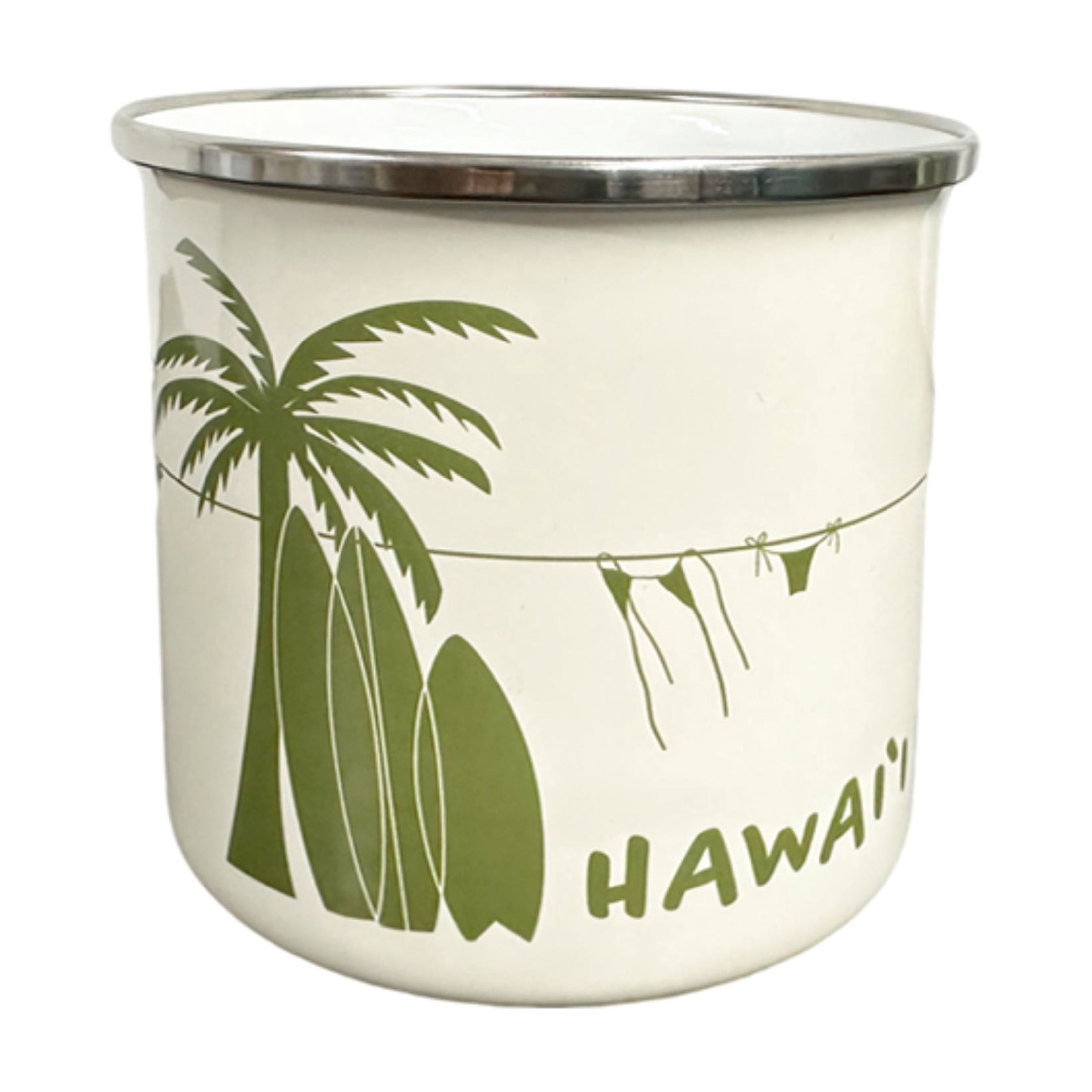 Chiefly Tin Mug with Hawaii Design - 12 fl oz
