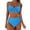 Sky Blue, variant on UTSJKR Womens Two Piece High Waisted Bikini Sets Sexy High Cut Swimsuit Tie Knot V Neck Bathing Suit Tummy Control Black 8-12