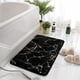 thumbnail image 1 of Alfombra de baño de mármol de 40x60cm, alfombra de baño antideslizante, alfombra de baño lavable Ultra suave y dorada negra para baño, 1 of 1