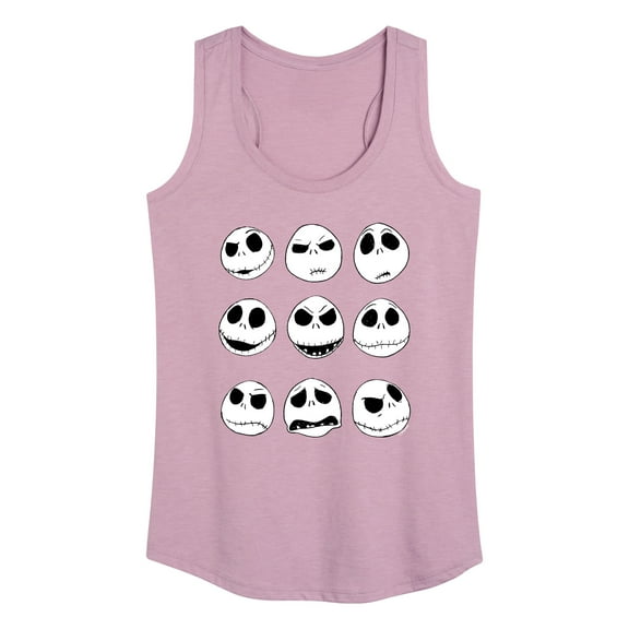 The Nightmare Before Christmas - Jack Face Grid - Women's Racerback Tank Top