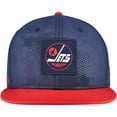 thumbnail image 2 of Men's-Fanatics Navy/Red Winnipeg Jets Authentic Pro Rink Snapback Hat, 2 of 5