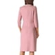 thumbnail image 3 of Vestido A-Line de la Edición INSPIRE CHIC para Mujeres, Color Contrastante, Vestido Tweed para el Trabajo, Talla XL, Rosa, 3 of 5