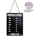 thumbnail image 2 of Excello Global Products Business Hours Hanging Chalkboard Black Decorative Erasable Chalk Boards for Restaurant Door Hangable Shabby Chic Wooden Sign (Black) - EGP-HD-0311A, 2 of 4