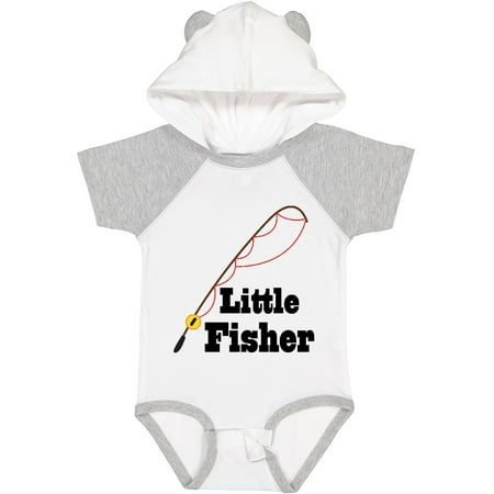 

Inktastic Little Fisher Fishing Gift Baby Boy or Baby Girl Bodysuit