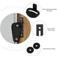 thumbnail image 2 of Barn Door Lock Hardware, Unbranded Sliding Privacy Latch for Closet Shed Pocket Doors Wood Gates, Black, 2 of 9