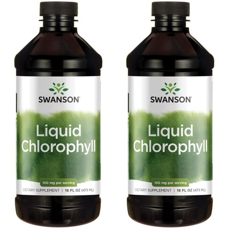 Swanson Liquid Chlorophyll 100 mg 16 fl oz Liq 2 Pack