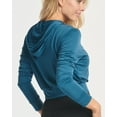 thumbnail image 3 of 3 Pack: Women's Dry-Fit Long Sleeve Cropped Hoodie - Athletic Hooded Crop Sweatshirt (Available in Plus Size), 3 of 6