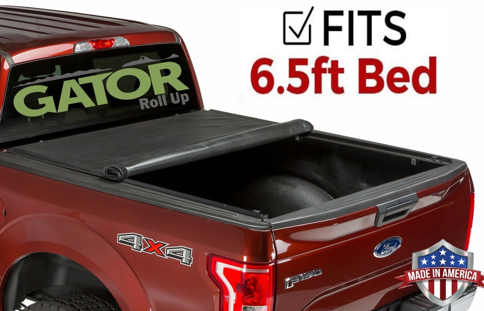 Photo 1 of Gator ETX Roll-Up (fits) 2007-2019 Toyota Tundra 6.5 FT Bed w/ TS Only Soft Roll Up Truck Bed Tonneau Cover Made in the USA 53413