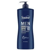 Suave Men 3-in-1 Shampoo Conditioner and Body Wash Infused with Charcoal - 28 oz