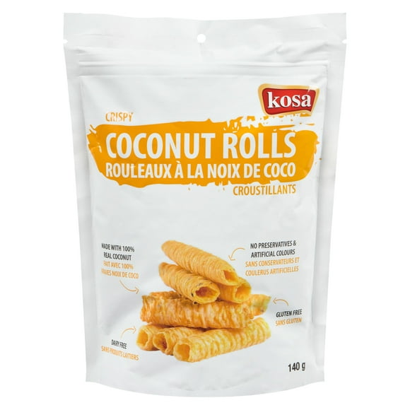 Rouleaux croustillants à la noix de coco