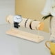 thumbnail image 4 of Soporte para pulseras, base de madera, organizador de terciopelo desmontable, expositor de joyas Blanco, 4 of 8