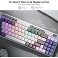 thumbnail image 3 of Redragon K655 75% RGB Wired Mechanical Gaming Keyboard, 78 Keys Hot-Swap Mechanical Keyboard w/Aluminum Cover Board, Upgraded Socket and Onboard Macro/Media Keys, Quiet Linear Red Switch, 3 of 8