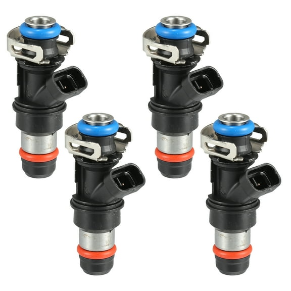 4 Pcs Fuel Injector No.17113674 Fuel Injection Nozzle for Chevrolet S10 2000-2003 2.2L, Black