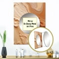 thumbnail image 3 of Designart "Imagination Unbounded in Orange and Beige I" Abstract Mirror Wall Decor - Modern Orange Abstract Dining Room Wall Mirror Art - 32" x 24" Inch, 3 of 5