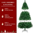 thumbnail image 6 of Christmas Trees Clearance, SEGMART 5.5FT Christmas Tree with 850 Tips, Upgraded Artificial Christmas Tree with Solid Metal Stand, Indoor/Outdoor Christmas Decorations for Home, Festival, Party, LL277, 6 of 10