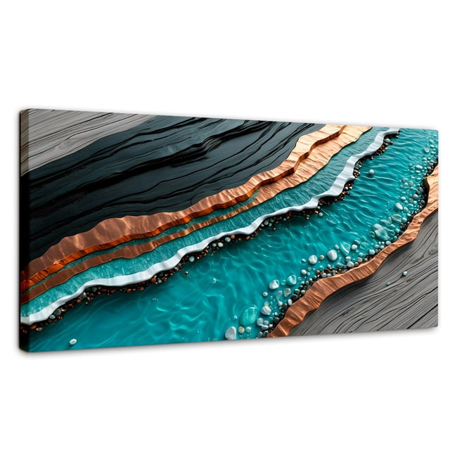 Cuadro Decorativo Canvas Revolution Abstracto Patrón Dinámico 120x60