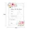 thumbnail image 6 of comerut 10Pcs Bridal Game Card Printed Exquisite Workmanship Floral Design Non-fading Reliable Wedding Game Party Supplies, 6 of 8