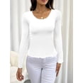 thumbnail image 2 of Sueter Mujer Canalé Moda Sweater Dama Abrigo Ligero Blusa LOLE Sueter, 2 of 3
