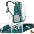 thumbnail image 5 of Pet Carrier Transparent Backpack Dogs & Cats Outdoor Carry Bag Breathable Capsule Design 180 Degree Sightseeing for Pets - Green, 5 of 5
