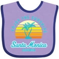 thumbnail image 3 of Inktastic Summer Enjoy the Sunshine Santa Monica California in Blue Boys or Girls Baby Bib, 3 of 4