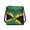Heart-Shaped Jamaican Design, variant on HELLHERO Waterproof Design Shoulder Purse for Travel Weekend Getaways, Spacious Lightweight Satchel Bag, American flag