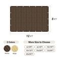 thumbnail image 4 of 90% Sunblock Shade Cloth 8x12ft Mocha - for Plant Cover Greenhouse,Barn,Kennel, Pool, Pergola or Carport, 4 of 7