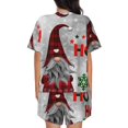 thumbnail image 4 of Womens Pajama Sets With Pocket, Cute Santa Lounge Sets Short Sleeve Sleepwear PJ Sets for Women, 4 of 6