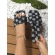 thumbnail image 1 of Women Checkered Pattern Raw Trim Slide Sandals, Denim Fashion Sandals, 1 of 4