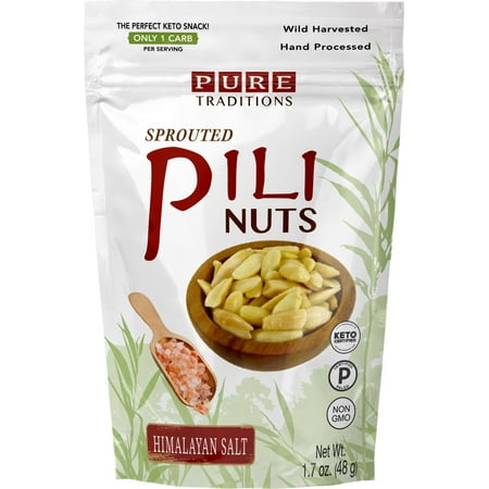 Sprouted Pili Nuts Himalayan Salt 1.7 oz (Best Nuts For Paleo)
