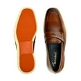 thumbnail image 3 of Belvedere Studio Men's Walking Shoes Penny Loafer Leather Maurizio Cognac, 3 of 5