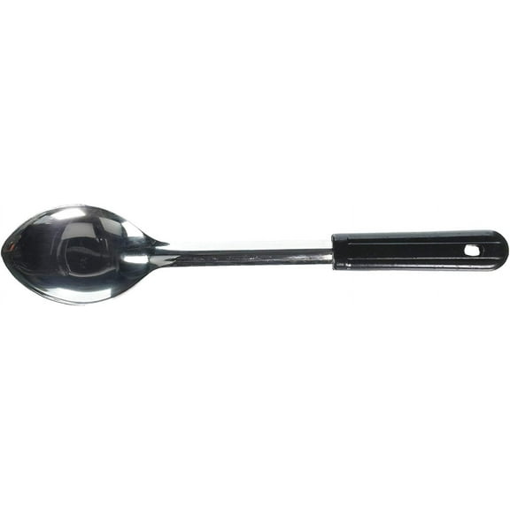 Winco Serving Spoon, 13", Black/Silver
