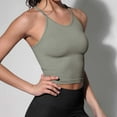 thumbnail image 2 of XUNKUSGA Tank Tops for Women Ribbed Seamless Stretchy Spaghetti Strap Top Bodycon Rib-Knit Camisole Solid Color Racerback Cropped Tank Tops 2025, 2 of 4