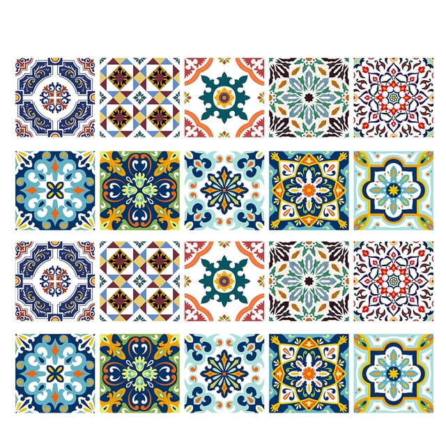 20 X 3D Mosaico Etiqueta Pared s de PVC Impermeable Decoración Del color 20 piezas Gloria Mosaico de azulejos de pared pegatinas