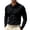 Black, variant on Mens Polo Shirts Solid Color Button Up Long Sleeve Slim Fit Shirt