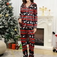 thumbnail image 6 of WBQ Family Matching Pajamas Set Silk Satin Button Down Top +Long Pants Sleepwear Long Sleeve Solid Color Nightwear 2 Pcs Pj Set,A6, 6 of 9