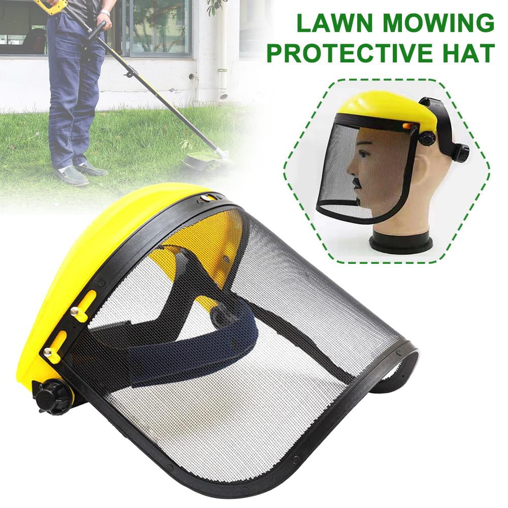 Adjustable Mesh Visor Garden Safety Mask with Sweat Absorption Strip for Gardening and Landscaping