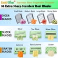 thumbnail image 6 of Vegetable Chopper, Veggie Chopper With 10 Blades, Onion Cutter with Container, Pro All-in-1 Food Dicer (10 Blades), 6 of 9