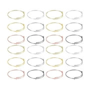 LONGYTONG 60 Pcs Bracelet Bangle Bracelets for Women Expandable Push Pull