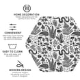 thumbnail image 3 of Honeii Fall Forest print Leather Coaster Set of 4, ideal for safeguarding your furniture from drinks spills and effortless cleanup-Hexagon, 3 of 6