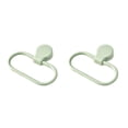 thumbnail image 3 of Unatoiry Wall Mounted Towel Rack Hanging Washcloth Ring Household Organizing Holder Green 2Set, 3 of 6