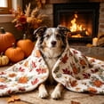 thumbnail image 4 of Celsvanis Fall Throw Blanket Pumpkin Leaf Print Soft Flannel Cover Multipurpose Cozy Blanket for Sofa Bed Indoor Home Thanksgiving Seasonal Decor 27.5"x39.5", 4 of 6