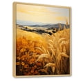thumbnail image 2 of Designart "Countryside Wheat landscape Of Gold I" Landscape & Nature Floater Framed Canvas Print, 2 of 7