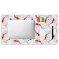 thumbnail image 4 of Bingfone Koi Fish Corals,Spring Summer Large Gaming Mouse Pad,Extended Desk Mousepad with Stitched Edges,Non-Slip Base,Water Resist Keyboard Pad for Gamer, Office & Home, 29.5 x 16 in, 4 of 6