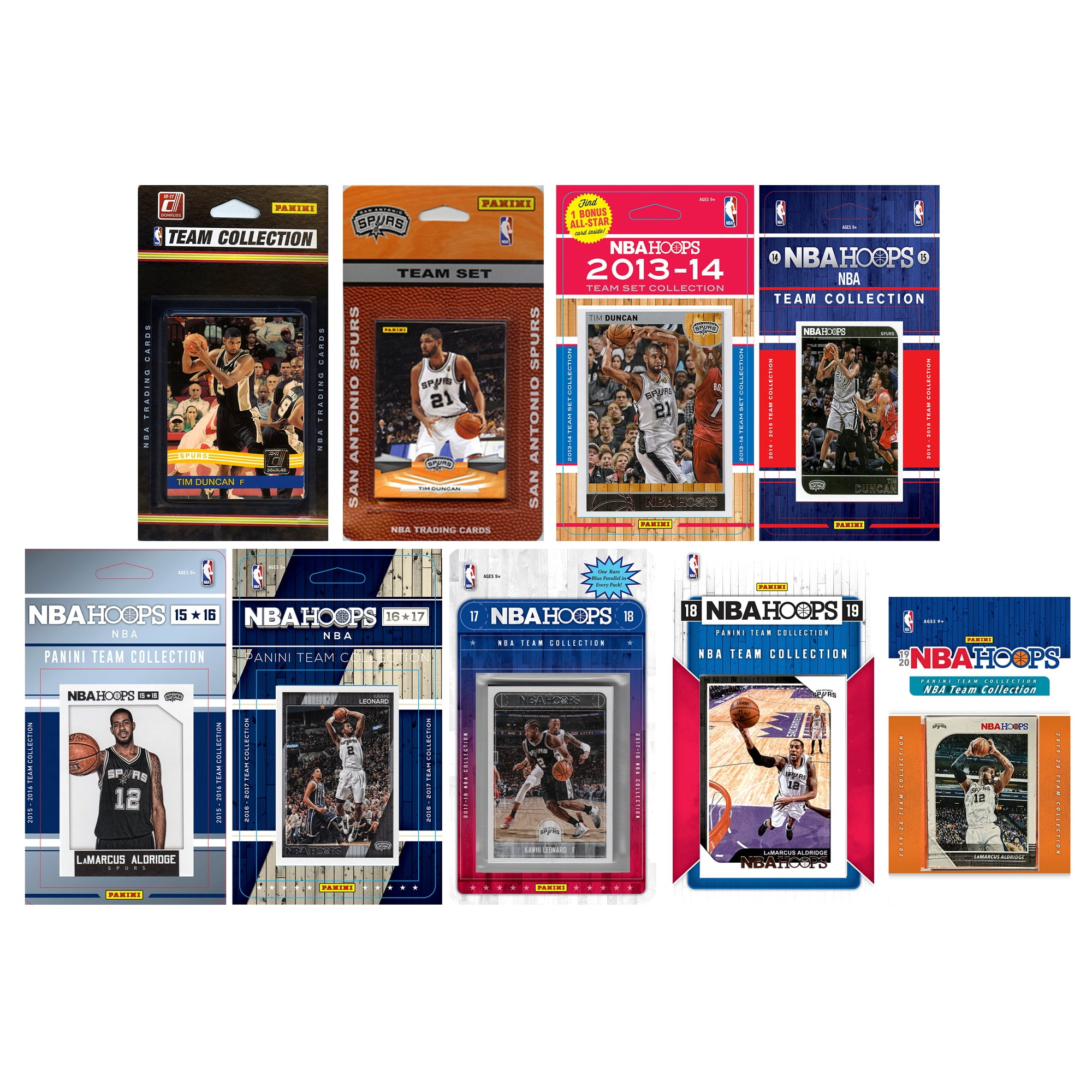 C & I Collectables San Antonio Spurs Team Trading Card Sets Walmart