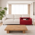 thumbnail image 5 of Couch Covers for Dogs and Cats, Fuzzy Dog Sofa Bed with Cream Square Plaid, Plush Pet Couch Cover Bed, Thickened Quilted Furniture Protector Mat for Large Medium Pets(29.5"*47",Red), 5 of 6