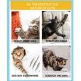 thumbnail image 3 of Protector de Muebles para Rascar Gatos: Cinta Antirrayas para Gatos - Protector de Puerta para Rascar Perros - Cinta Autoadhesiva de Entrenamiento Transparente para Alfombra, Sofá, Puerta (Transparente, 7.87" x 6.56FT), 3 of 5