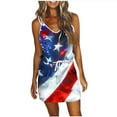 thumbnail image 2 of Taylonsss Womens Casual Dress Sleeveless V Neck Print Short Spaghetti Strap Summer Casual Outfit, 2 of 6